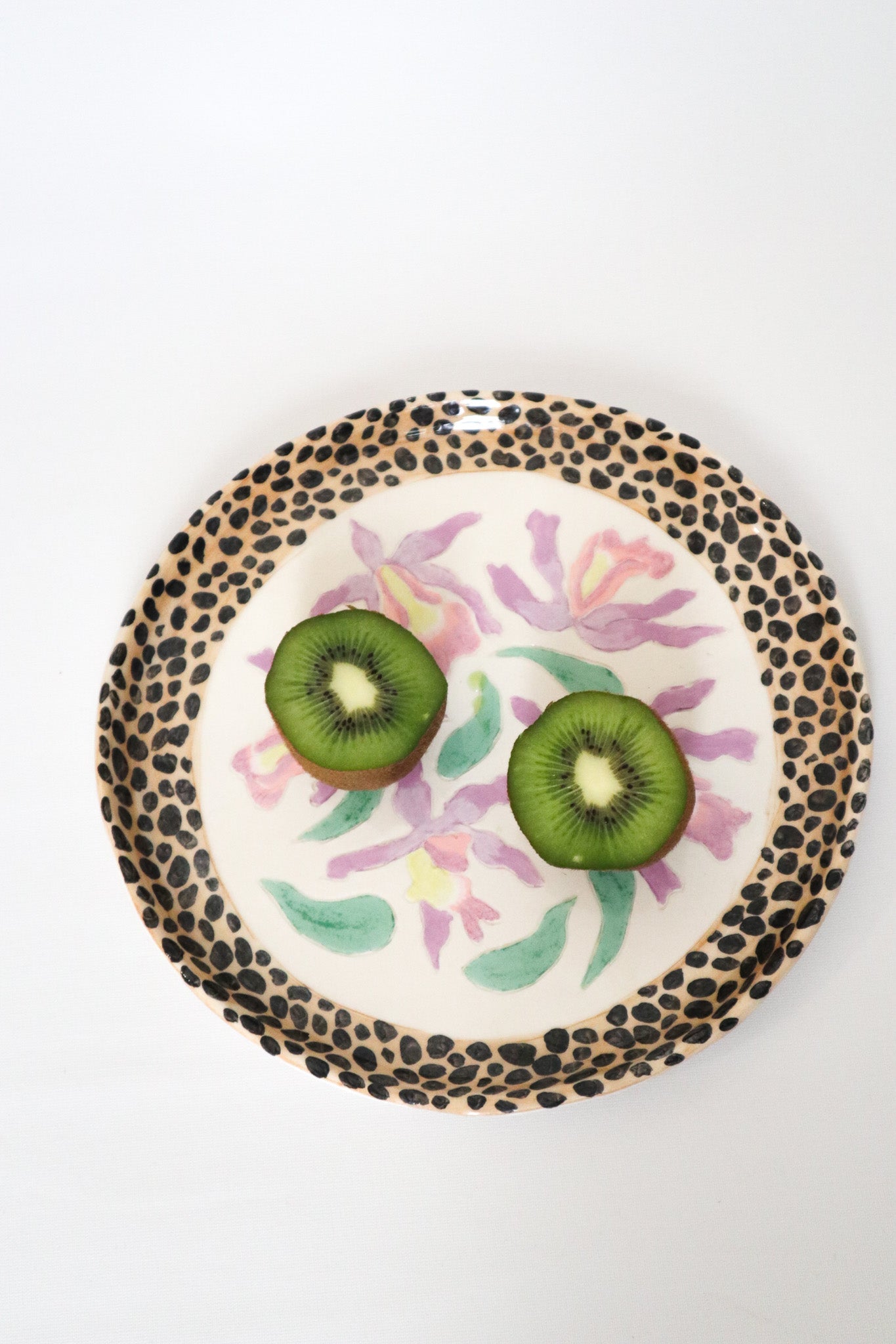 Assiette orchidée léo