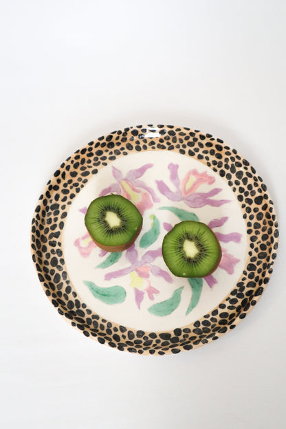 Assiette orchidée léo