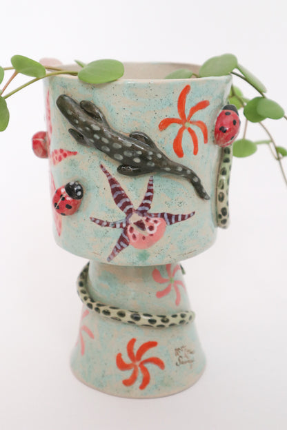 Cache pot « dans mon jardin »