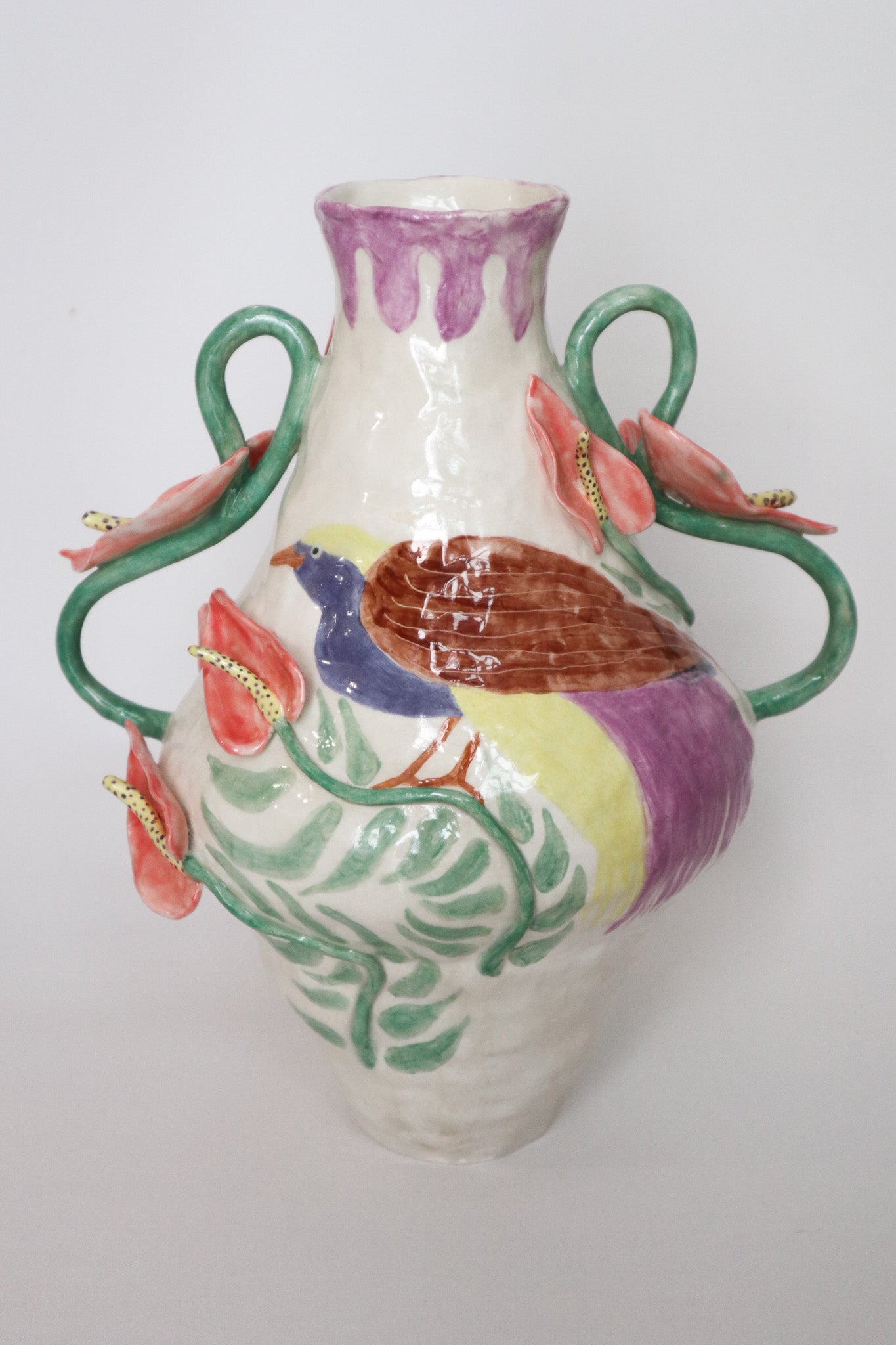 Vase oiseau du paradis