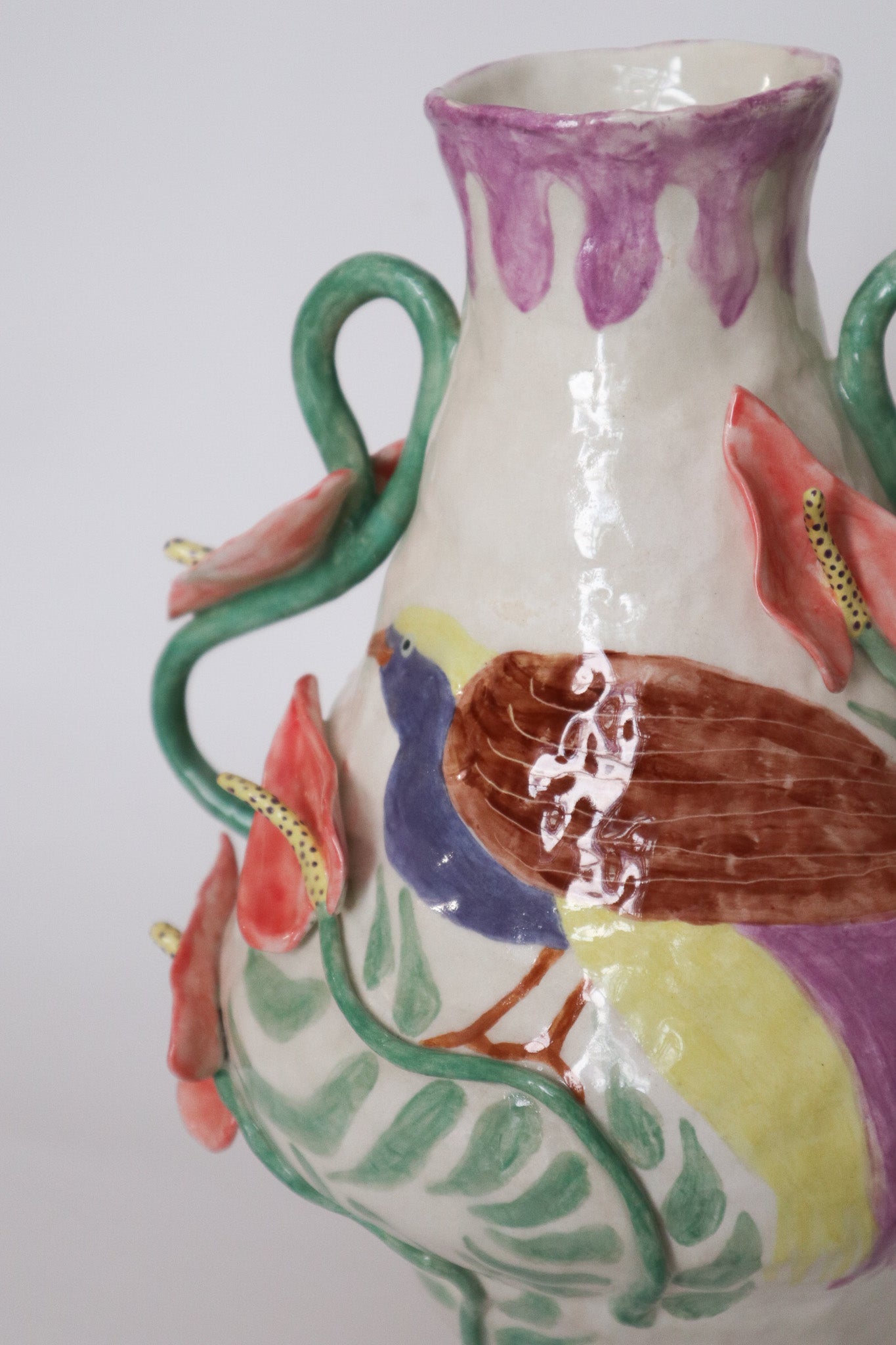 Vase oiseau du paradis