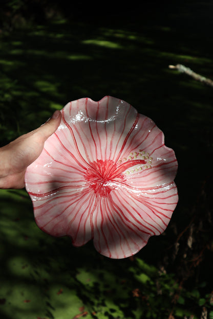 Assiette hibiscus