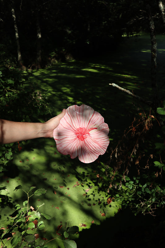 Assiette hibiscus