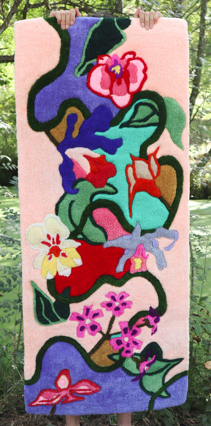 Tapis Orchidées